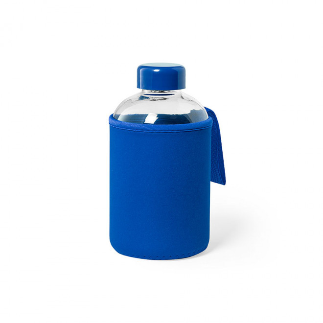 BOUTEILLE PUBLICITAIRE EN VERRE 600 ML 'BERTAH' - bleu