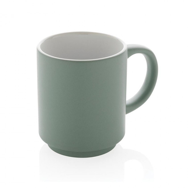 MUG PERSONNALISÉ EN CÉRAMIQUE 180 ML 'MOIO' - vert