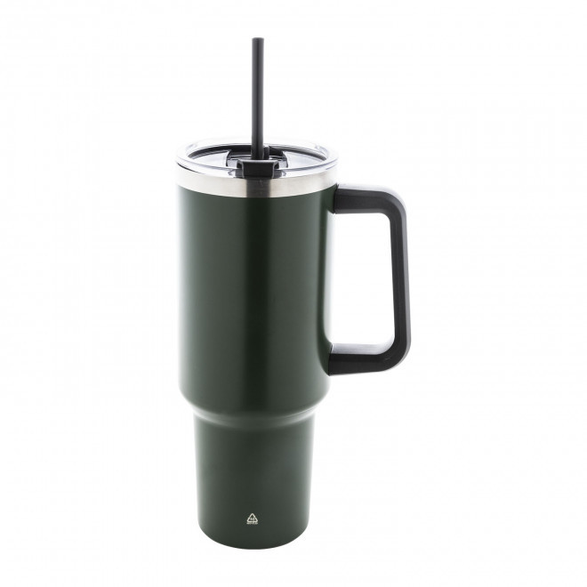 MUG ISOTHERME ACIER 1.2L PERSONNALISE 'TENDENZI INOX' - vert