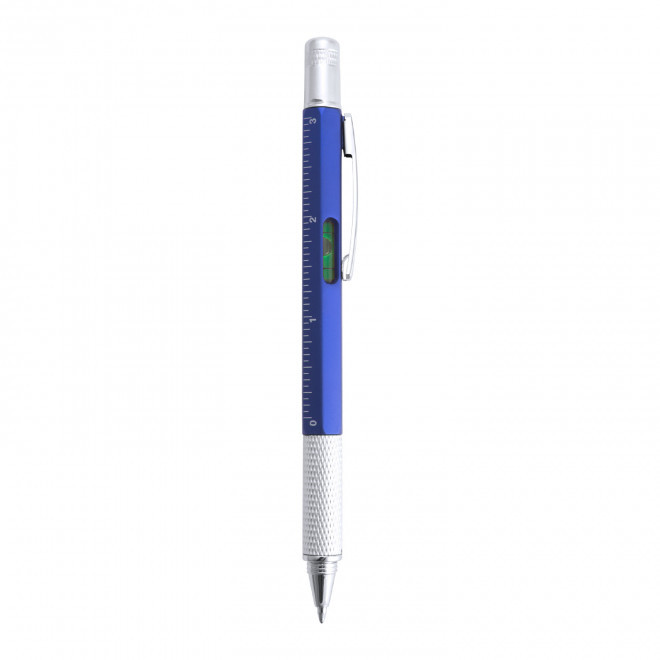 STYLO PERSONNALISABLE MULTIFONCTIONS ALUMINIUM 'SAURILA' - bleu