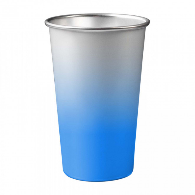 GOBELET MAGIQUE EN ALU RECYCLE 45CL PERSONNALISABLE 'DIVERTY' - bleu clair
