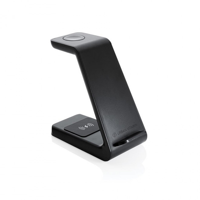 CHARGEUR A INDUCTION PUBLICITAIRE URBAN V® RCS 'FAIRFI' - noir