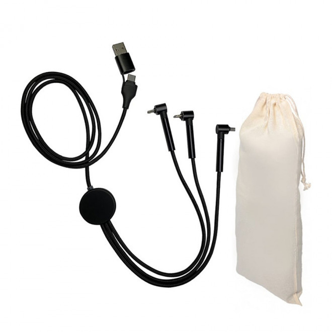 CABLE PUBLICITAIRE BLAUPUNKT® 'FIXTI' - noir