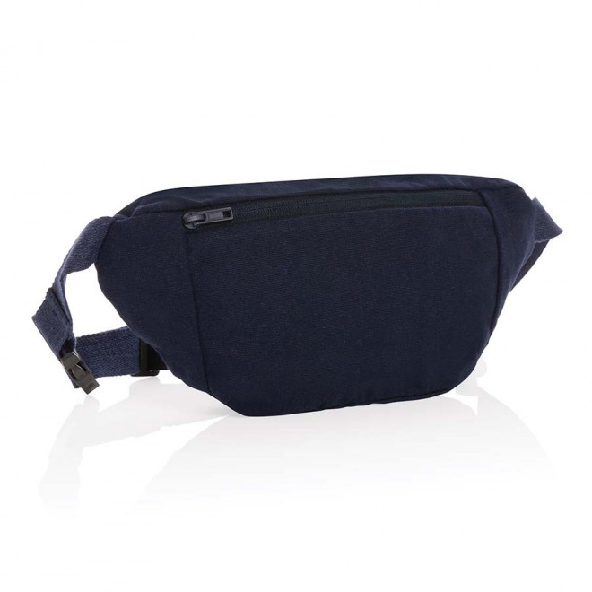 SAC BANANE PERSONNALISABLE EN TOILE 'PLATNO' - bleu marine