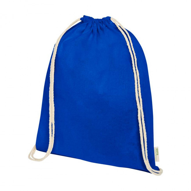 SAC À DOS PUBLICITAIRE EN COTON BIO 140 GR/M² 'PAPEY' - bleu royal