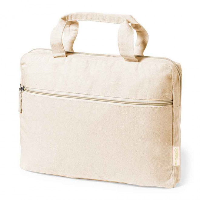 SACOCHE D'ORDINATEUR PUBLICITAIRE 'BOPLAR' - naturel