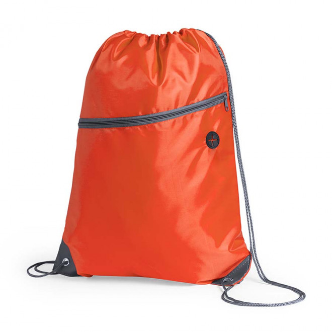 SAC À DOS PERSONNALISABLE AVEC POCHE ZIPPÉE 'KANTO' - orange