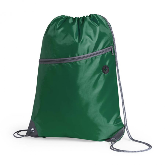 SAC À DOS PERSONNALISABLE AVEC POCHE ZIPPÉE 'KANTO' - vert