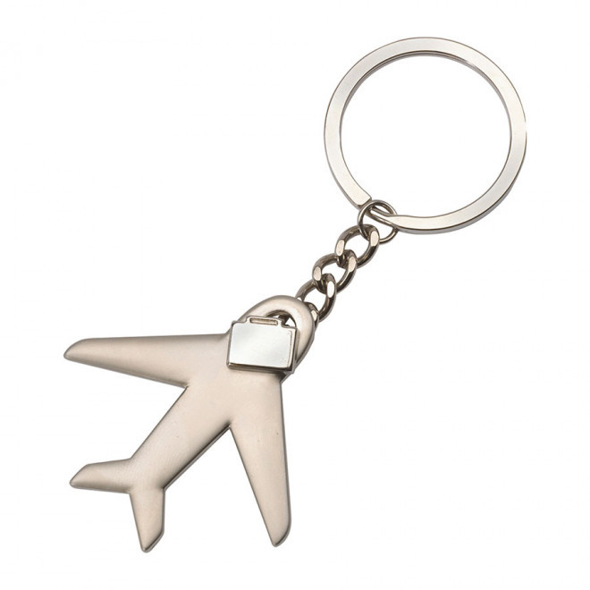 PORTE-CLES PERSONNALISABLE 'METALO' - avion