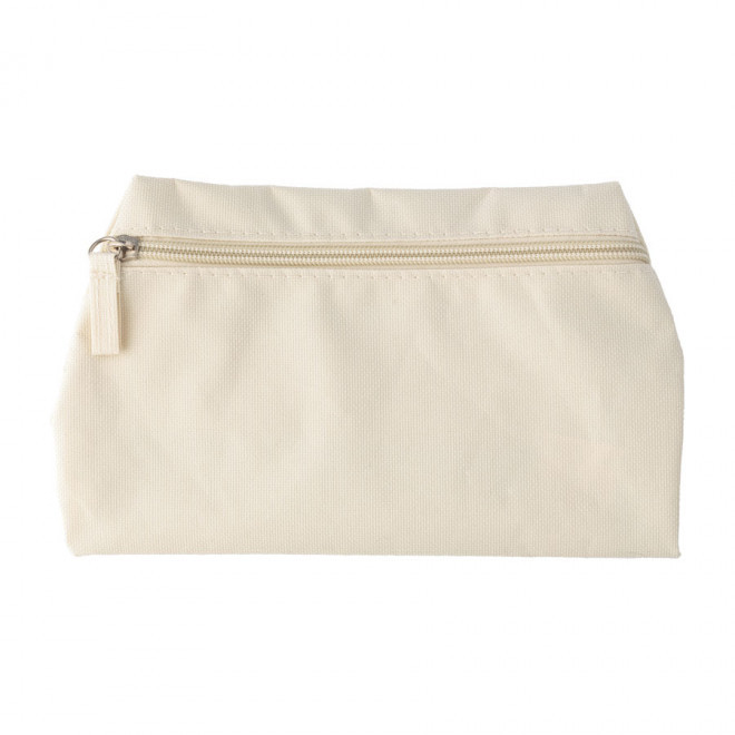 TROUSSE DE TOILETTE PERSONNALISÉE 'LUCILE' - écru