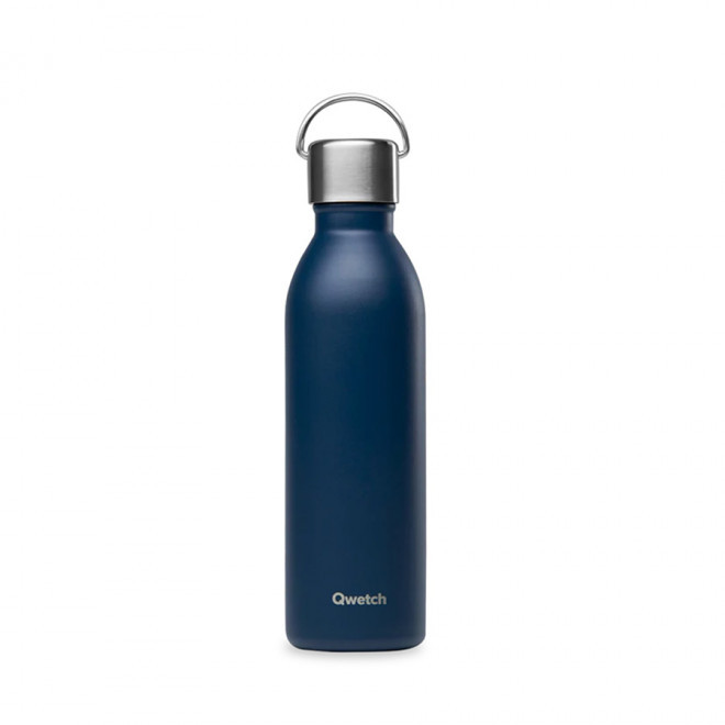 BOUTEILLE ISOTHERME PERSONNALISABLE QWETCH® 'ACTIVE' 600ML - marine