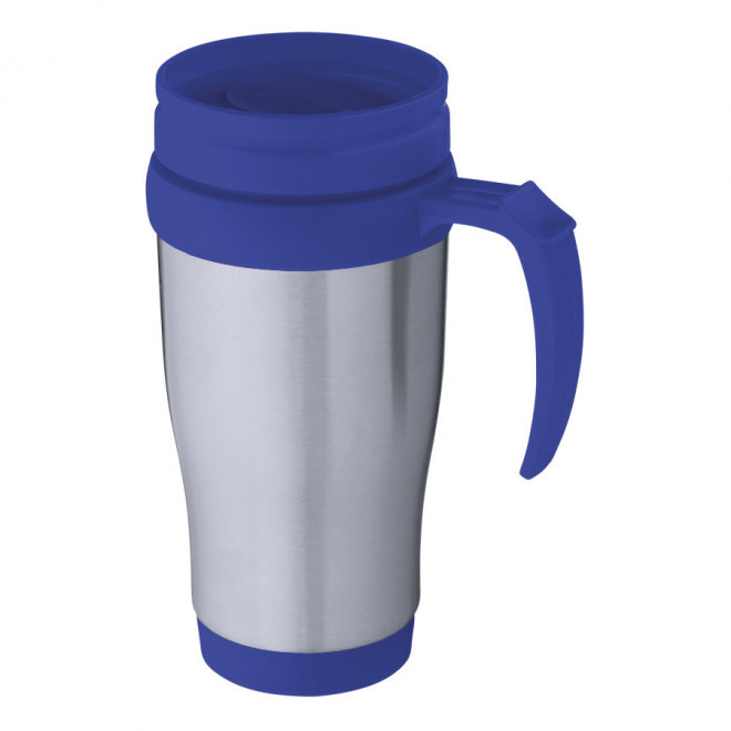 MUG ISOTHERME PERSONNALISABLE EN MÉTAL 'GILA' - bleu