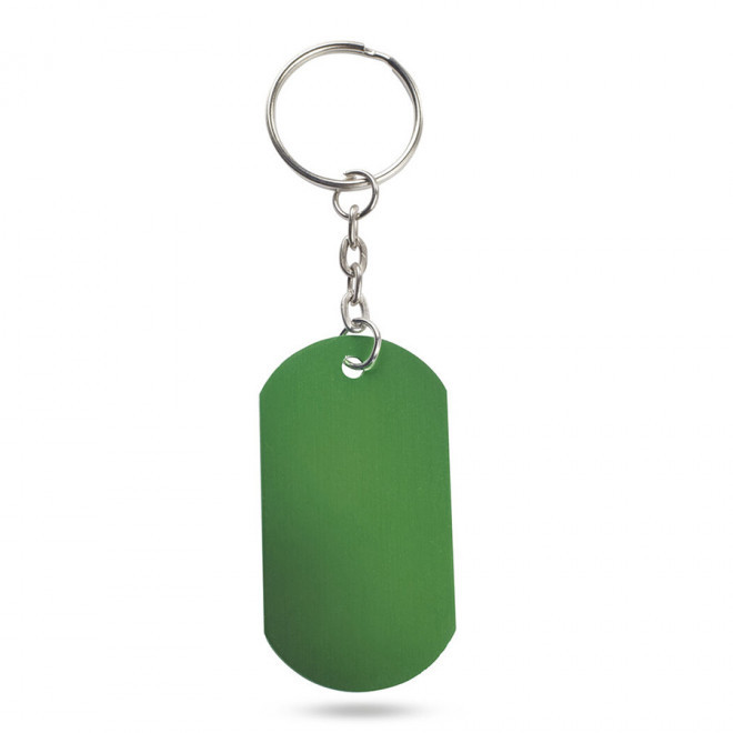 PORTE-CLE EN ALUMINIUM 'PLAKI' - vert