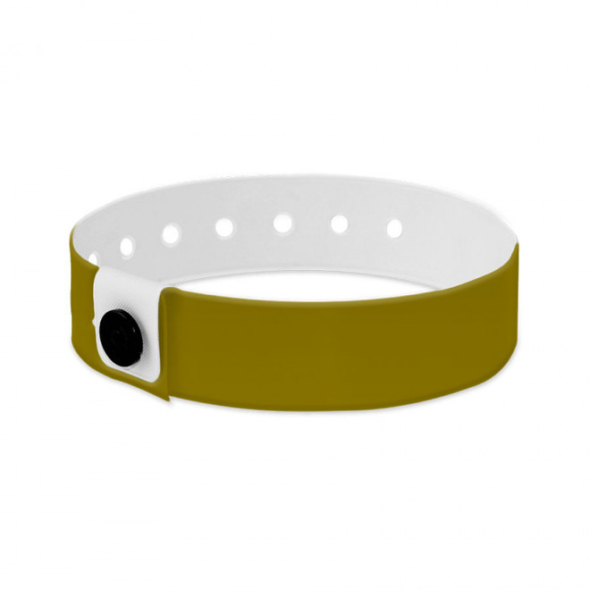 BRACELET PERSONNALISÉ EN VINYLE 'PUNCHY'  - miel