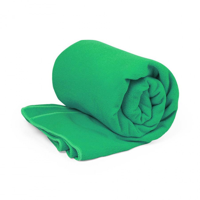 DRAP DE BAIN PUBLICITAIRE 90X170 'DULLA RPET' - vert