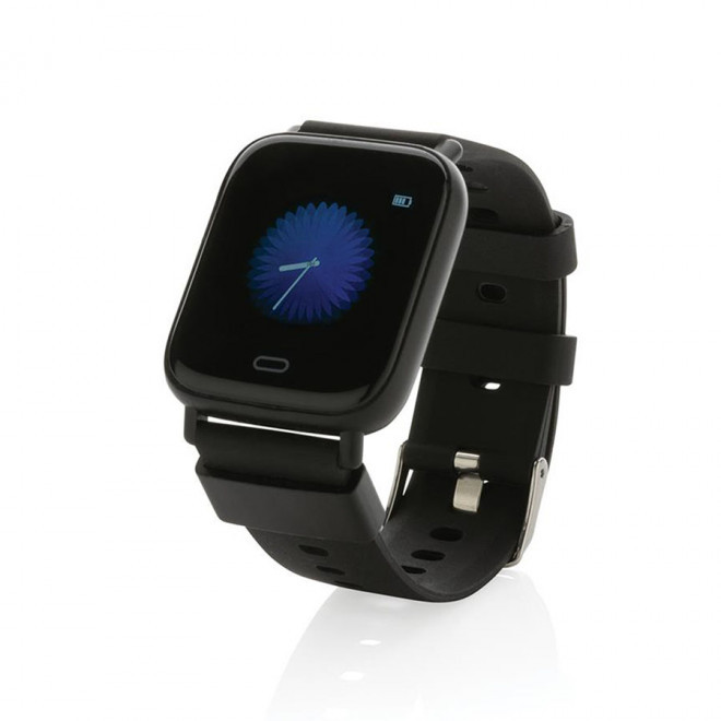 MONTRE CONNECTÉE PERSONNALISABLE 'RECYCLEFIT' - noir