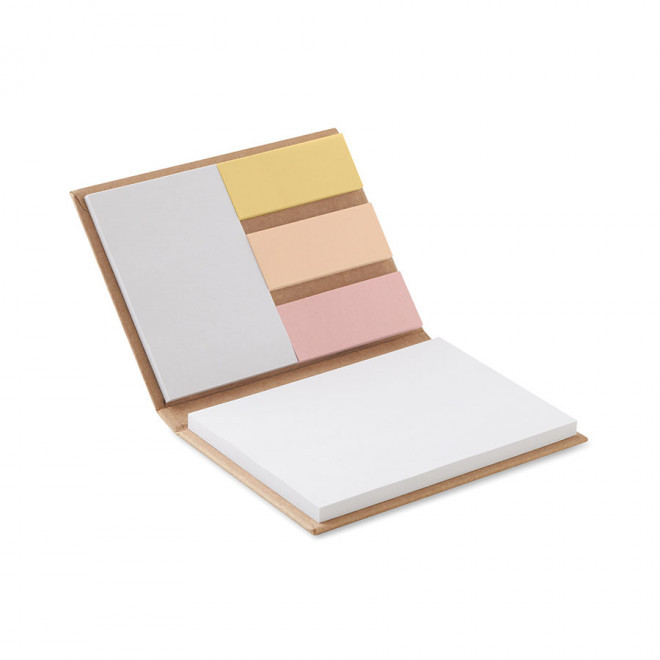 BLOC-NOTES PUBLICITAIRE AVEC COUVERTURE RIGIDE 'SOUPLY RIGIDE' - naturel