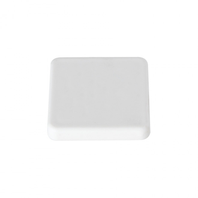 MAGNET PUBLICITAIRE CARRÉ COULEUR 'WILMA' - blanc 3 cm