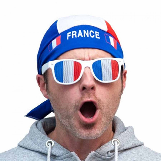 BANDANA SUPPORT FRANCE 'BANDIF' - bleu/blanc/rouge