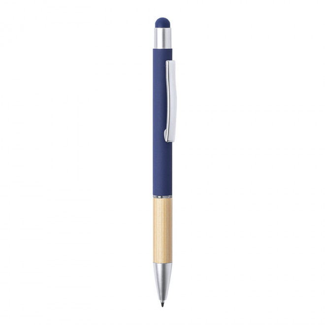 STYLO PUBLICITAIRE EN ALUMINUM 'ALUSTI SOFT TOUCH' - bleu marine