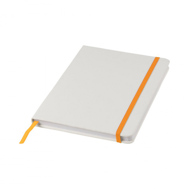 CARNET PUBLICITAIRE A5 'AURELIEN' - blanc/orange