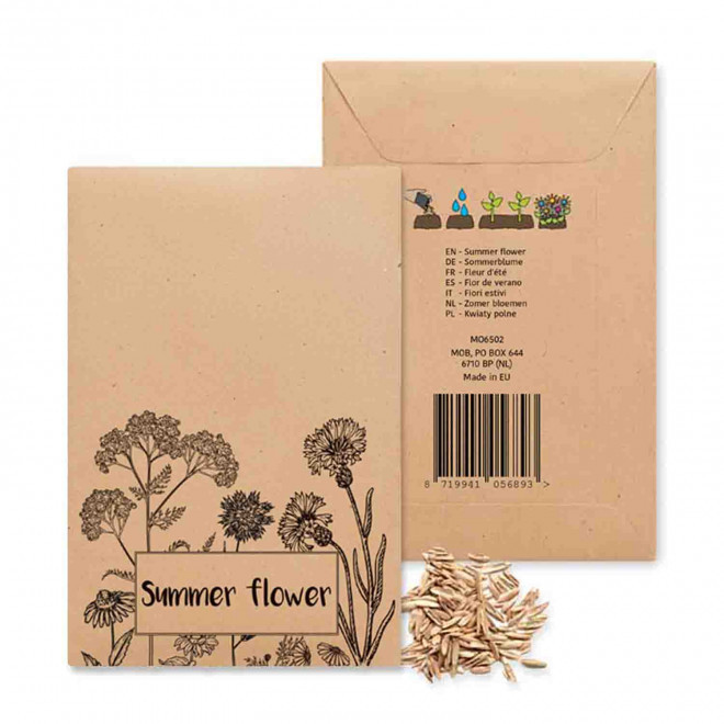 SACHET DE GRAINES PERSONNALISABLE FLEURS 'FLAURE' - fleurs été