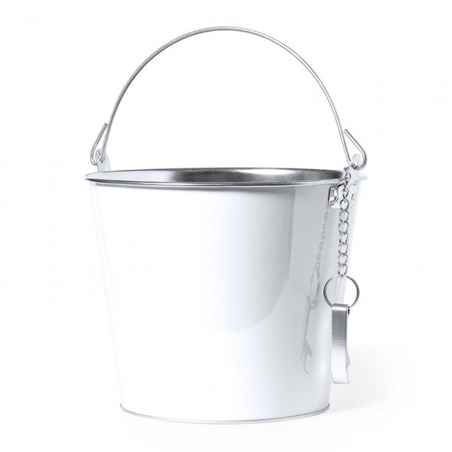 SEAU A BONBONS PERSONNALISE 6L 'CANDYBAR' - blanc