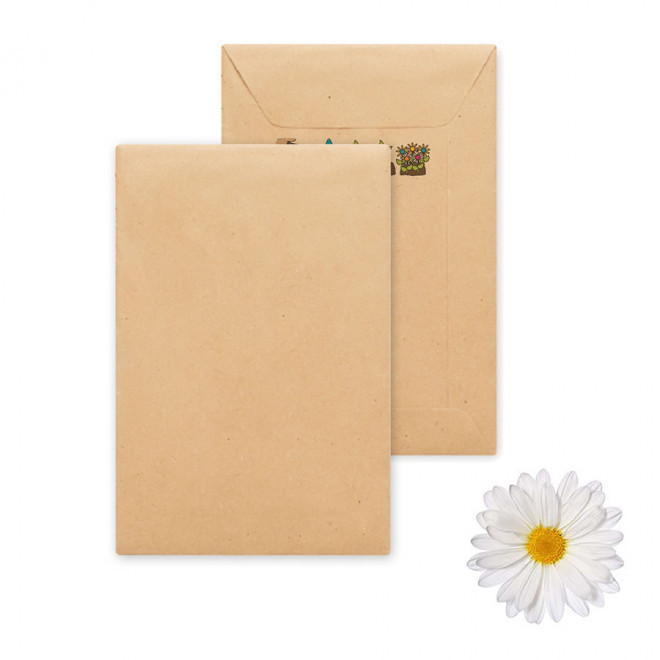 SACHET DE GRAINES PERSONNALISABLE 'FLAURE QUADRI' - marguerite