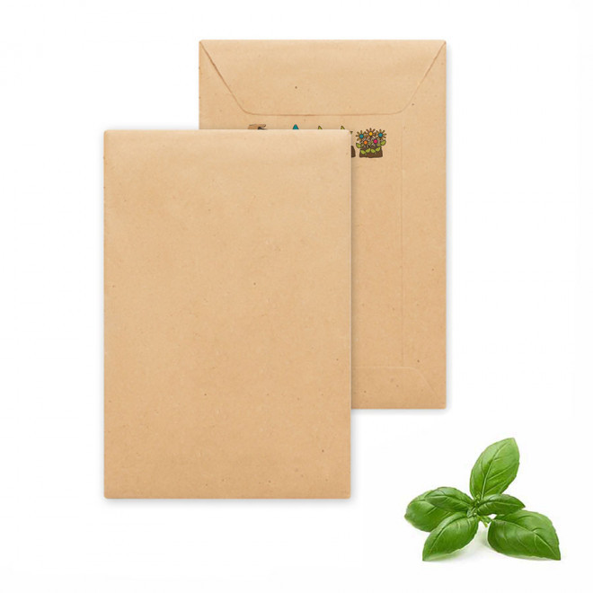 SACHET DE GRAINES PERSONNALISABLE 'FLAURE QUADRI' - basilic