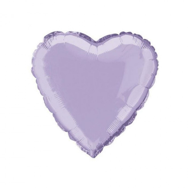 BALLONS PERSONNALISÉS EN MYLARD 'MYLA COEUR' - violet pastel