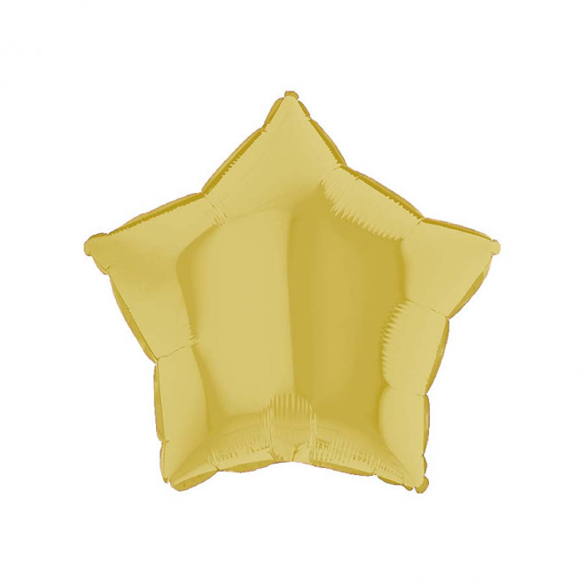 BALLONS PERSONNALISÉS EN MYLAR 'MYLA ÉTOILE' - jaune pastel