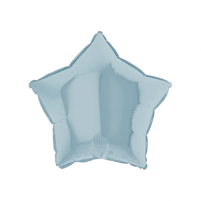 BALLONS PERSONNALISÉS EN MYLAR 'MYLA ÉTOILE' - bleu ciel