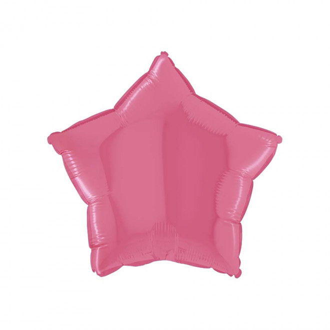 BALLONS PERSONNALISÉS EN MYLAR 'MYLA ÉTOILE' - rose bonbon