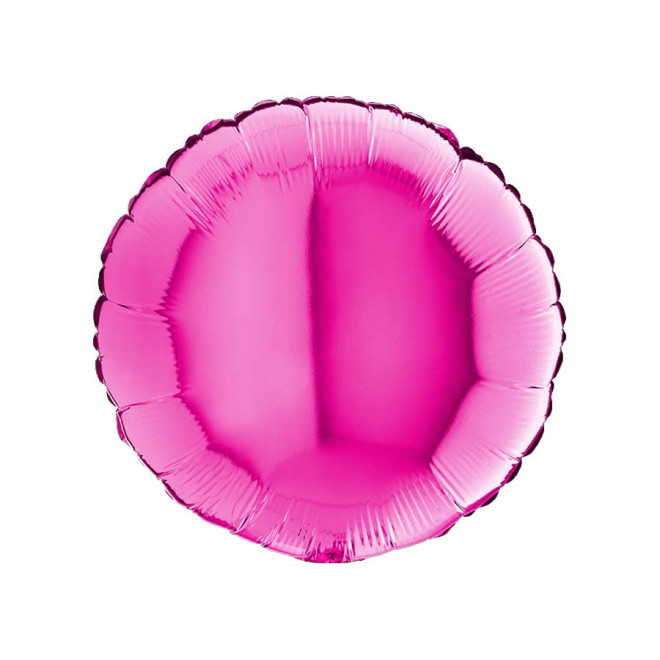 BALLON PERSONNALISÉ EN MYLAR 'MYLA ROND' - magenta