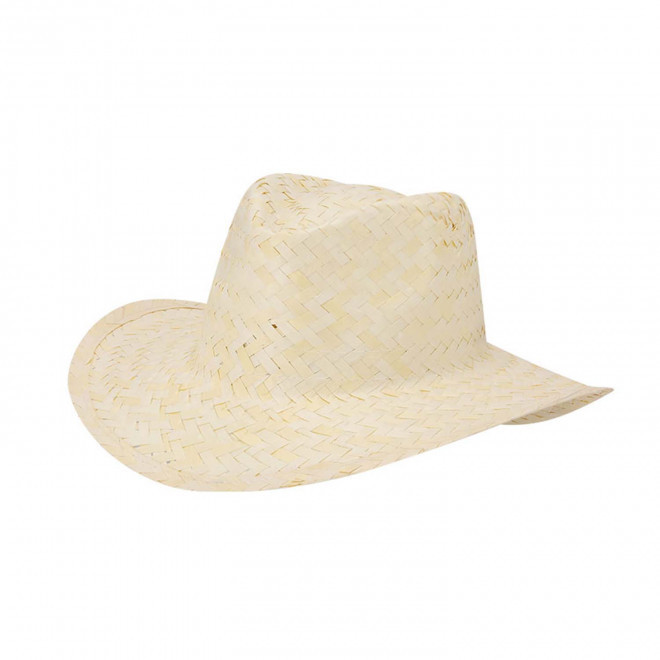 CHAPEAU DE PAILLE PUBLICITAIRE 'DIANE' - paille claire