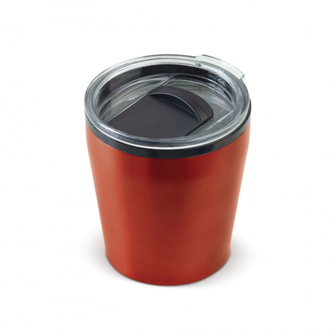 MUG À CAFÉ PERSONNALISÉ À EMPORTER 180 ML 'NIZZIE' 4 JOURS - rouge