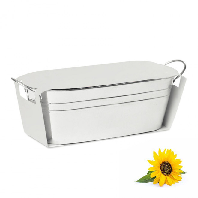 BAC A PLANTES PUBLICITAIRE 'BACAN BLANC' - tournesol