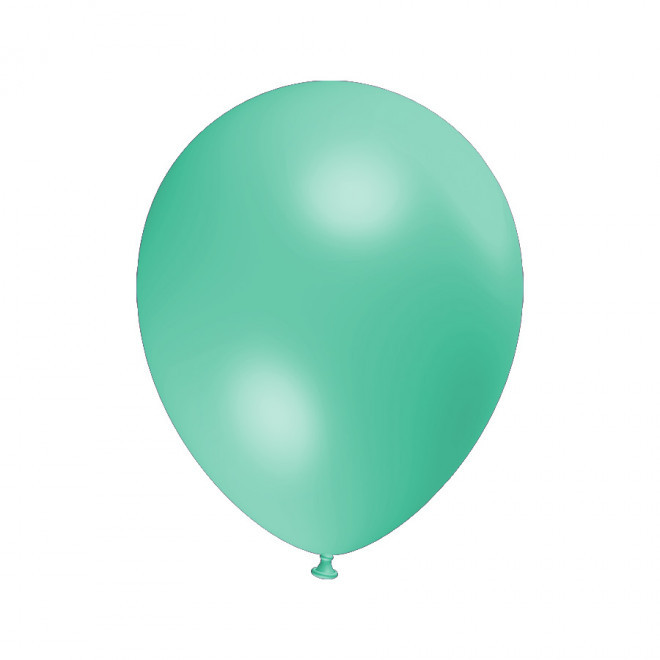 LOT DE 100 BALLONS PERSONNALISÉS 30CM 'LUFT MÉTAL' - turquoise