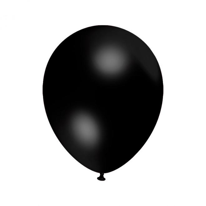 LOT DE 100 BALLONS PERSONNALISÉS 30CM 'LUFT MÉTAL' - noir