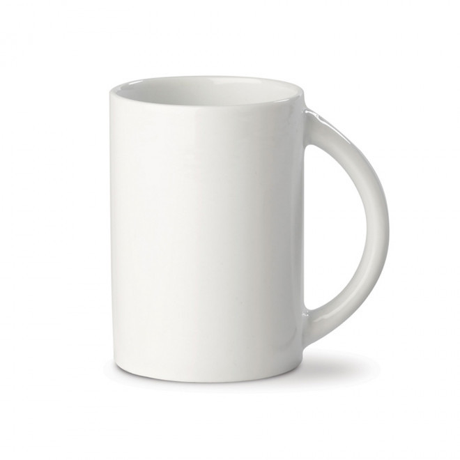 MUG PORCELAINE PUBLICITAIRE 300 ML 'MANILO EUROPE' 4 J - blanc