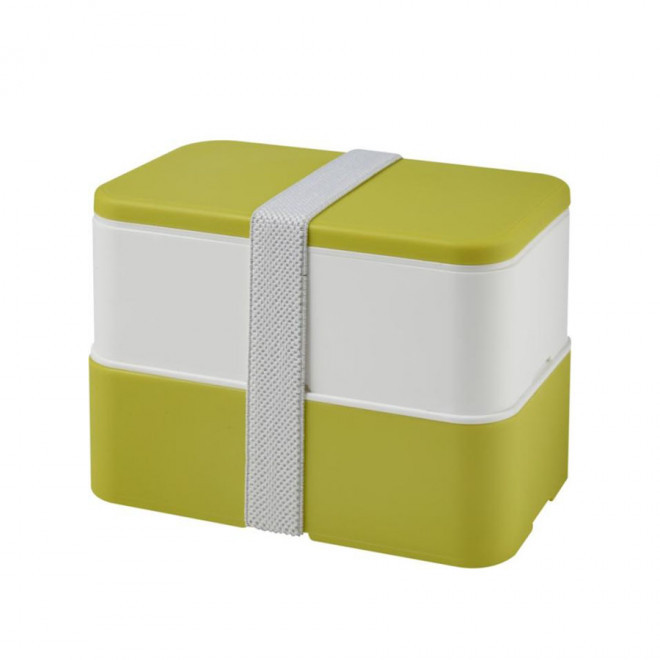 LUNCH BOX PUBLICITAIRE 'STOOBO DOUBLE' RAPIDE 4J - vert/blanc