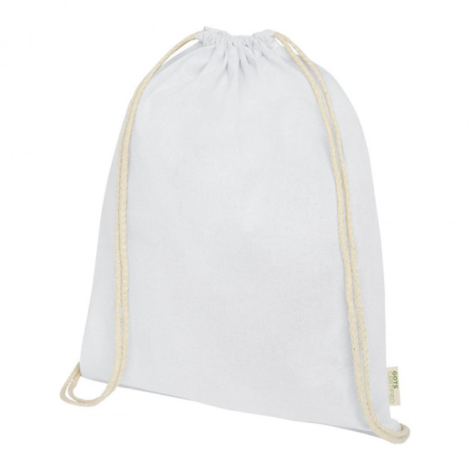 SAC À DOS COTON BIOLOGIQUE 140 GR/M² PUBLICITAIRE 'PAPEY' 4J - blanc