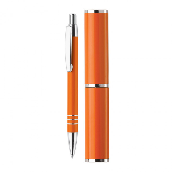 STYLO PERSONNALISÉ EN ALUMINIUM 'ROCOCO' 4J - orange