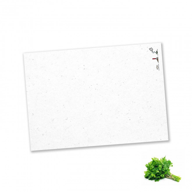 PAPIER ENSEMENCE MIE PERSONNALISE 'HORTUS' A5 - persil