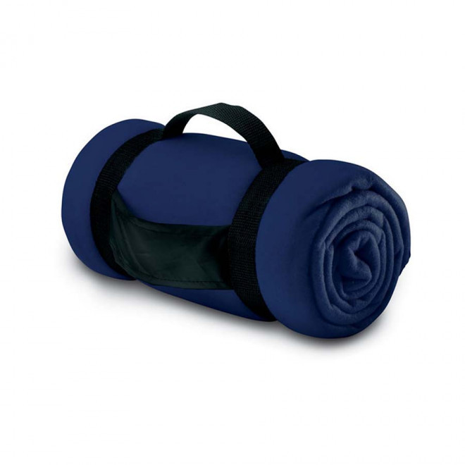 PLAID POLAIRE PERSONNALISABLE 'ODENSA' - bleu