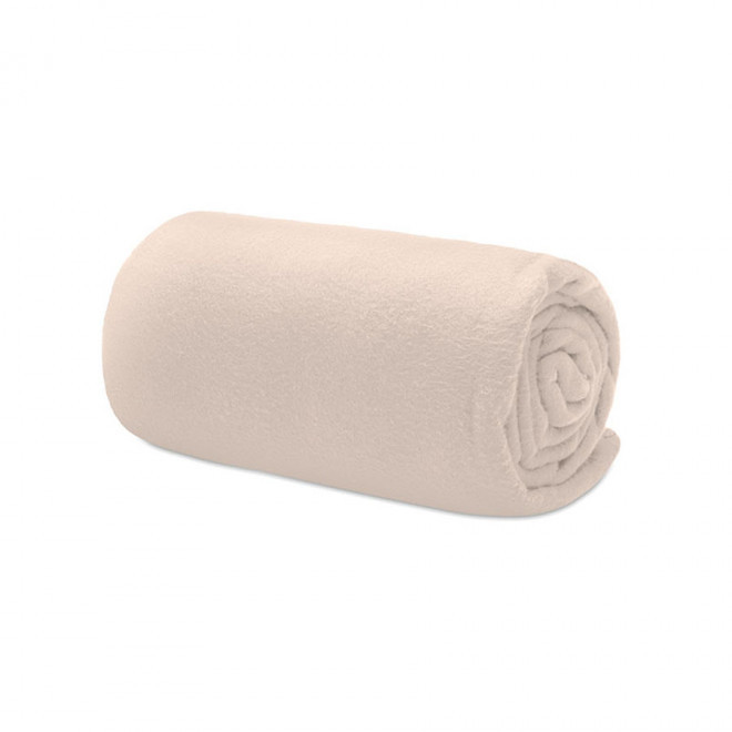 PLAID POLAIRE PERSONNALISABLE 'WEEK-END RPET' - beige