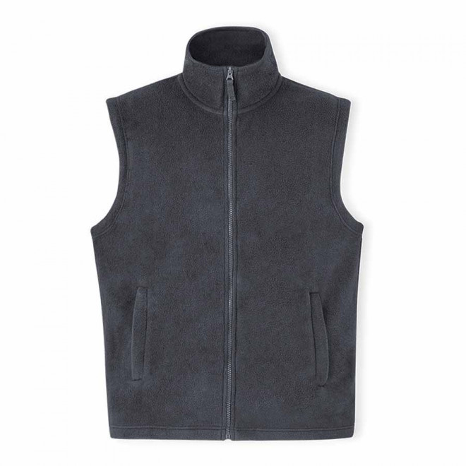 BODYWARMER POLAIRE MIXTE PUBLICITAIRE 'COLARO' - gris