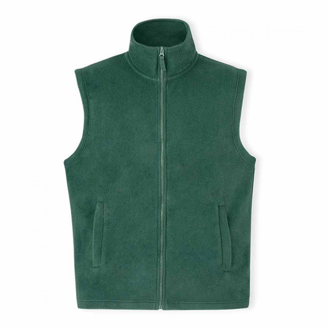 BODYWARMER POLAIRE MIXTE PUBLICITAIRE 'COLARO' - vert