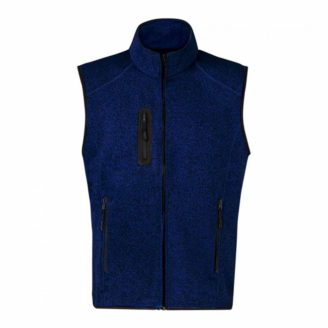 BODYWARMER POLAIRE MIXTE PERSONNALISABLE 'EVREN BW' - bleu marine