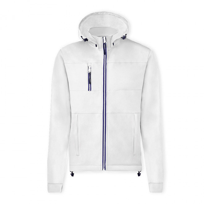 VESTE SOFTSHELL MIXTE PUBLICITAIRE 'ISIDORE' - blanc